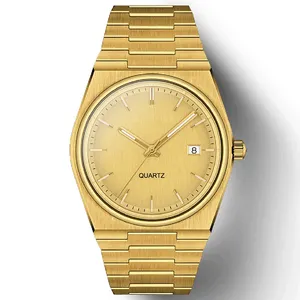 Relógio de quartzo masculino de aço inoxidável de alta qualidade relógios personalizados relógio de pulso masculino frete grátis