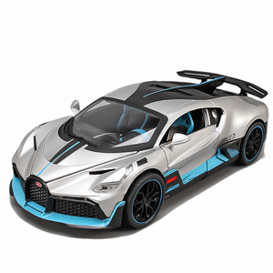 Modèle de voiture moulé sous pression 1:24 <span class=keywords><strong>Bugatti</strong></span> <span class=keywords><strong>DIVO</strong></span> avec son et lumière modèle de voiture en métal jouets ornement décorer modèle de supercar - Product Image 1