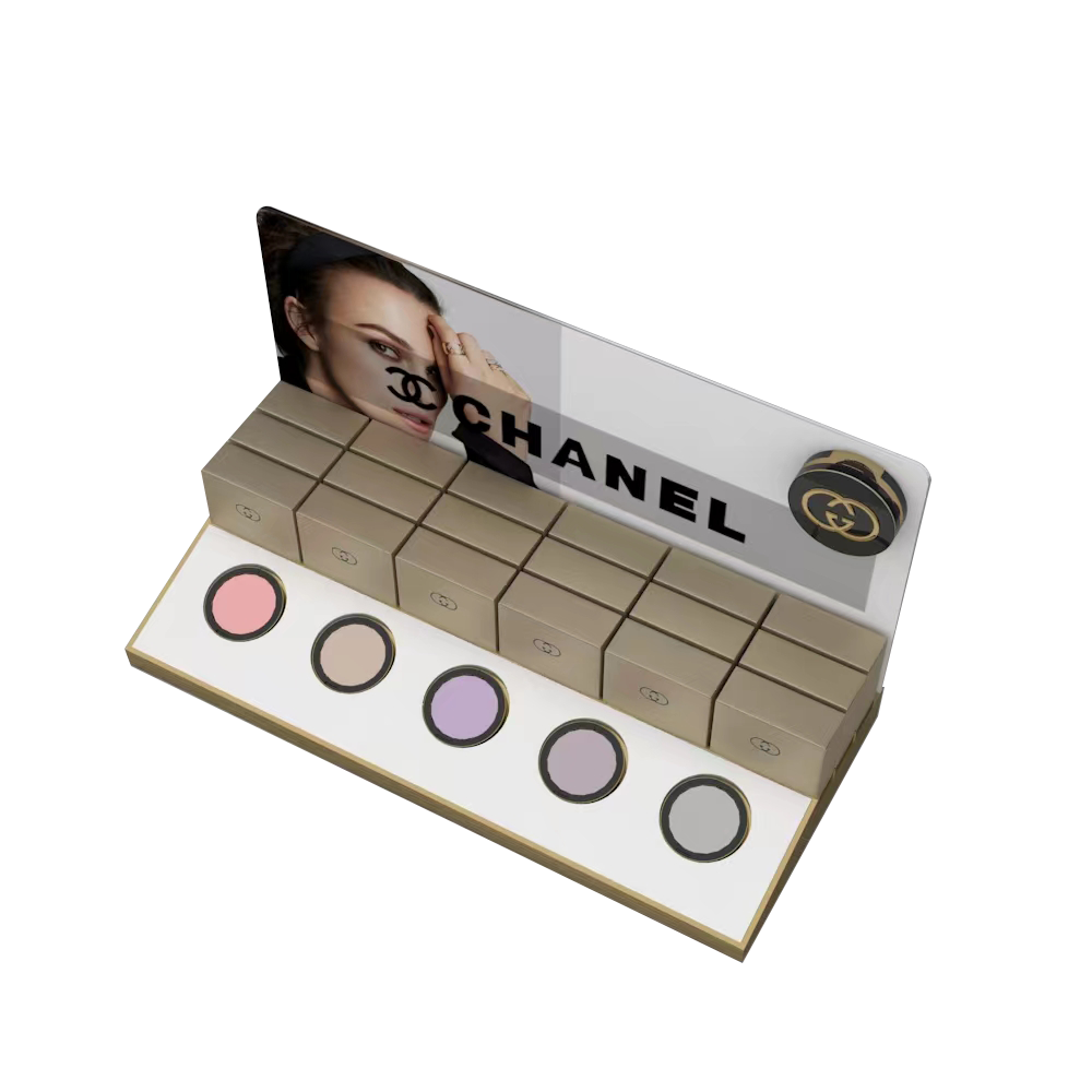 Customizable Eye Shadow Cosmetics Display Stand Tabletop Shopping Center and Cosmetics Counter Display OEM Supply — view 5