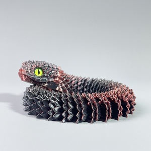 Jouets anti-stress en forme de serpent imprimés en 3D, serpent stéréoscopique rotatif, ornement de bureau, décoration de la maison, figurine d'animal, décoration de voiture - Product Image 6