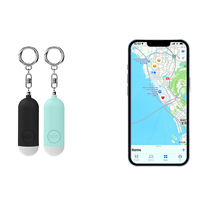 Traceur personnel avec alarme SOS, autodéfense, pour personnes âgées et enfants, extérieur, rechargeable, localisateur de clés, en ABS, alarme de sécurité personnelle