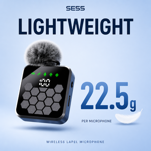 Microfono Lavalier Wireless per 4 Persone SE55, Microfono a Clip Multifunzione per Conferenze e Interviste - Product Image 2