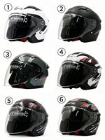 Nouveau casque de moto ouvert certifié DOT avec double visière en PC, équipement de protection léger en ABS, double ventilation, déverrouillage rapide