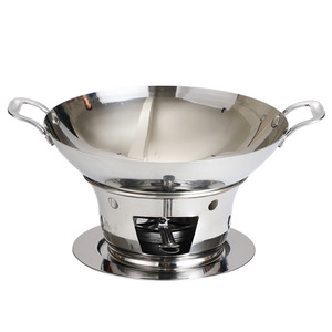 Korean Stainless Steel Alcohol Stove Set Golden Frog Hot Pot Mini Hot Pot Thai Tom Yum Kung Pot - Product Image 2