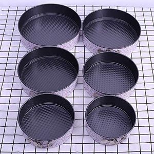 Thép carbon cao không dính <span class=keywords><strong>springform</strong></span> <span class=keywords><strong>Pan</strong></span> Set <span class=keywords><strong>6</strong></span> nhanh chóng phát hành Clip có thể tháo rời dưới rò rỉ bằng chứng Cheesecake chảo kim loại - Product Image 4