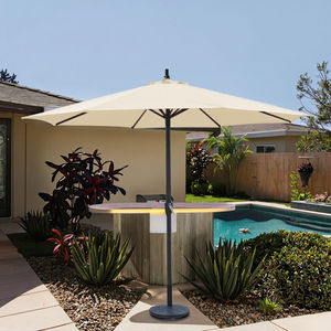 <span class=keywords><strong>Parasol</strong></span> moderne pour terrasse extérieure, en acier, <span class=keywords><strong>avec</strong></span> mât central, en polyester, pour jardin, plage, <span class=keywords><strong>balcon</strong></span>, marché, restaurant, <span class=keywords><strong>table</strong></span>, parc - Product Image 1