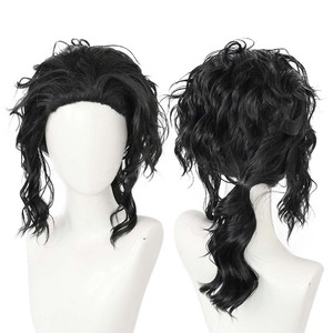 Accessori per Halloween <span class=keywords><strong>Parrucca</strong></span> <span class=keywords><strong>Nera</strong></span> Riccioluta da <span class=keywords><strong>Uomo</strong></span> per Cosplay di Michael Jackson CARR-034 - Product Image 1