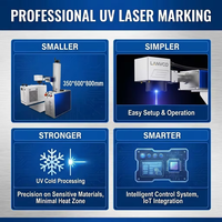 Graveur laser UV 5W à faisceau séparé 355nm, table CNC, marquage à froid, céramique, verre, métal, revêtement, OEM, CE, FDA, garantie 1,5 an