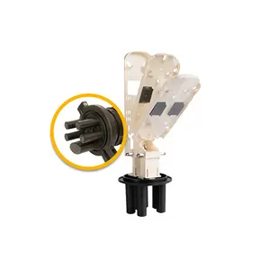 144 96 Core 1 Inlet 4 Outlet Dome Type Fiber Optic Cable Joint Box And Splice Closure For FTTH Wall & Pole Mounted