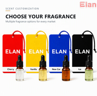 Désodorisant de voiture en papier coton ELAN, parfum personnalisé, à suspendre, parfum intense, longue durée, élimination des odeurs, logo personnalisé pour automobile