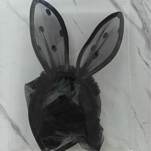 ที่คาดผมหูกระต่ายลูกไม้สีดำสุดฮิตเซ็กซี่ขายส่ง - Product Image 1