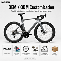 Vélo de route en fibre de carbone T800 700C 24 vitesses Frein à disque hydraulique Sensah Empire Pro Vélo de course aérodynamique Roues en alliage de 35 mm 8,9 kg
