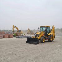 Chargeuse-pelleteuse JCB 3CX d'occasion de marque britannique, type à roues, essai disponible, matériel de construction d'occasion
