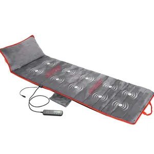 LM-3005 vibrating heat massage bed electric massage matt pad with vibration