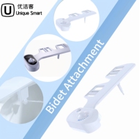 Accessoire de bidet fin non électrique pour siège de toilette, buses doubles rétractables, lavage postérieur et féminin, pulvérisateur d'eau autonettoyant