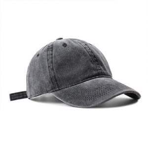 Casquette de baseball unisexe en coton vintage, 6 panneaux, réglable, style trucker et 'Dad Hat', teinte et vieillie, vierge, avec logo personnalisé OEM - Product Image 5
