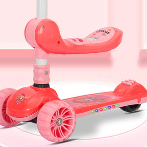 Chine fabricant Offre Spéciale pas cher prix 3 roues enfants trottinette pour <span class=keywords><strong>4</strong></span> ans garçon enfants flash lumière 3 <span class=keywords><strong>en</strong></span> <span class=keywords><strong>1</strong></span> scooter bébé - Product Image 4