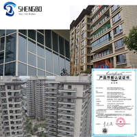 Fenêtres à battant français en verre trempé double couche personnalisées pour villas cadre moderne en alliage d'aluminium de luxe UPVC standard