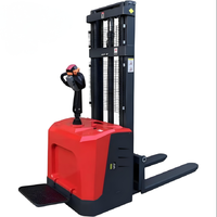 Gerbeur électrique CDDH à levage élevé, hauteur maximale de 5 m, système de sécurité à double fourche, levage stable, systèmes de rayonnage multi-niveaux, lithium-ion 48V