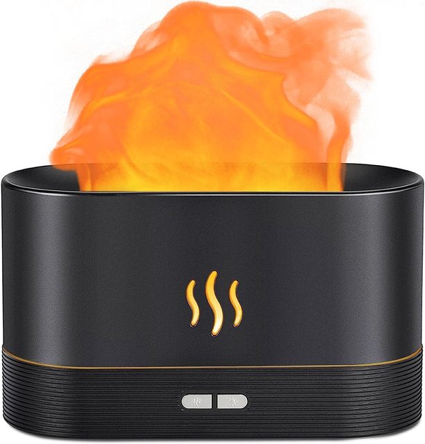Fragrance Diffuser Midifier Portable Home Fireplace Flame Air Diffuser Humidifier