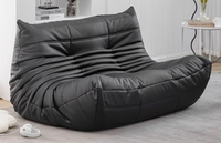 Pouf ottoman moderne en tissu imperméable, ensemble de canapé-lit en forme de L avec housse amovible, deux places pour salon et hôtel