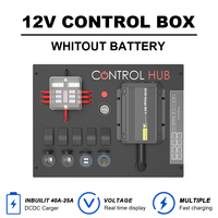 Boîtier de commande électrique multifonctionnel 12V/24V 50A personnalisé pour camping-car 4x4 BM-CT001, revêtement noir, interrupteur à bascule