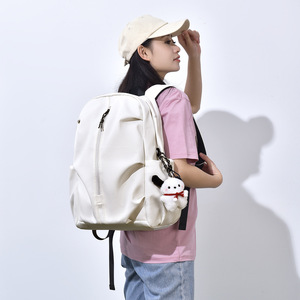 Korean Style Large Capacity Campus Backpack for Men and <b>Women</b> Simple Stylish Cool <b>Laptop</b> Travel <b>Bag</b> New Cross-Border Design - Product Image 3