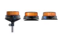 Professionelle E-MARK Amber LED Rotierende Warnleuchte für Dachmontage – Notfall-Warnlampe mit Blitzsignal und Gefahrenindikator für mehr Sicherheit