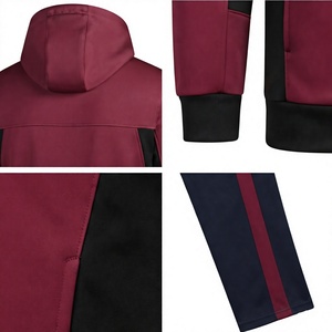 Side Zippered Pocket Men's Fitness Tracksuit With Customizable Adult Size Best Amazing Product Breathable Hoodie And Trouser <b>Set</b> - Product Image 3
