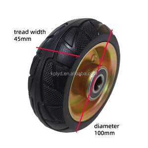 Fabriek Directe Verkoop 4 Inch <span class=keywords><strong>Medium</strong></span> Rubber Casters Mat Anti-Slip Proces, Geschikt Voor Gereedschapskarren, Trolleys - Product Image 4