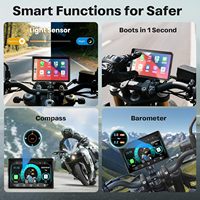 Bestsonic Cámara para Auto de 5'' con CarPlay, 2 Cámaras, Pantalla GPS HD, CarPlay Inalámbrico con Android Auto/iOS, TPMS, Grabación en Bucle