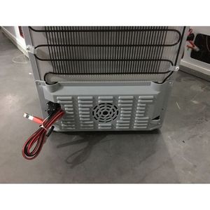 Refrigerador JIOAN de 50L DC 12V 24V alimentado por energía solar para uso en vehículos recreativos, furgonetas y todoterreno, color blanco, gris y plateado cepillado. - Product Image 2