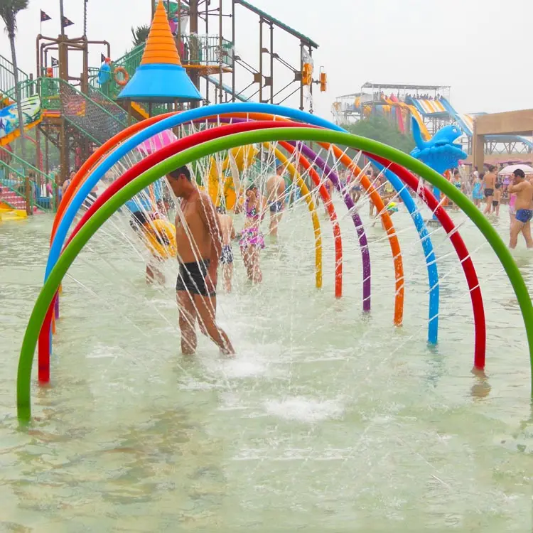 Brinquedos de água spray podem jogar na piscina, equipamentos de parque aquático de fibra de vidro