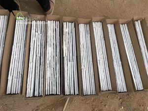 Panneaux empilés blancs modernes - Mosaïque de <span class=keywords><strong>pierre</strong></span> de parement à face fendue pour mur de fond de télévision dans le salon - Product Image 6