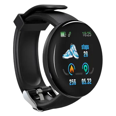 Nieuwe D18 Ronde Scherm Smart Watch Kleurenscherm Hartslagmeter Stap Slaap Monitoring Hartslag Oefening Armband Fabriek