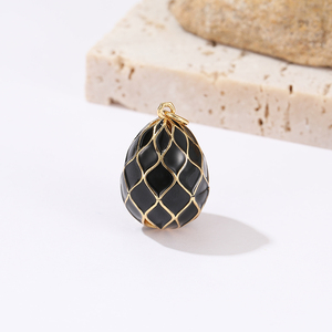<span class=keywords><strong>Bijoux</strong></span> en émail plaqué or 14K, pendentif oeuf de pâques <span class=keywords><strong>russe</strong></span> - Product Image 4