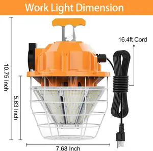 LED Work Lamp 100W 120W 150W Suitable For Outdoor High Bay Rechargeable Work Light Garage Building Construction Use
