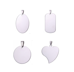 925 <span class=keywords><strong>Sterling</strong></span> <span class=keywords><strong>Silver</strong></span> Laser Khắc Logo Mặt Dây Chuyền Trống Biểu Tượng Tùy Chỉnh Charms Trang Sức - Product Image 1