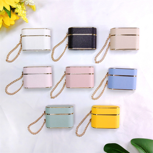 เคส AirPods ลายทรงกระบอก TPU+PU กันกระแทกและป้องกันรอยขีดข่วนพร้อมสายคล้อง - Product Image 3