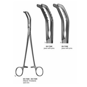 Thomas Price Instruments chirurgicaux orthopédiques cardiovasculaires manuels Pince à bronches en acier inoxydable de qualité allemande - Product Image 6