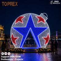 Arco de Luces LED Personalizado ODM con Adornos Esféricos para Parques Temáticos, Festivales, Mercados Navideños y Fotomatones