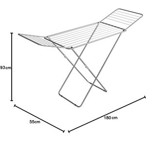 Appendiabiti in Acciaio GLAMOR 18mt con Supporto, Stendibiancheria - Product Image 1