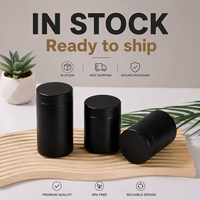 Pot en verre mat blanc hermétique de 2oz-6oz, anti-odeur, avec bouchon en plastique à sécurité enfant, pour emballage de fleurs - Vente en gros usine