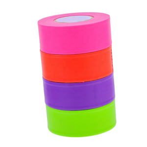 Tùy chỉnh dễ dàng-xé 1 ''x 50m 45*100m Neon màu Đỏ màu xanh PVC thận trọng cảnh báo đánh dấu gắn cờ Băng - Product Image 2