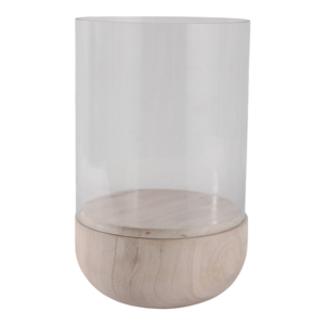 Glass <b>Candle</b> <b>Hurricane</b> With Marble Base For Home Decor Table Centerpiece Living Room Display - Product Image 3
