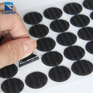 Points de boucle de <span class=keywords><strong>crochet</strong></span> auto-adhésifs forts double face avec fonction réutilisable Logo imprimé coloré découpé points ronds/cercles/<span class=keywords><strong>colle</strong></span> arrière - Product Image 3
