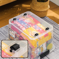 Xingsheng 100l ménage de haute qualité grande capacité vêtements pour enfants jouets grande boîte de rangement en plastique transparent