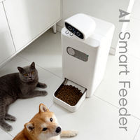 Nouvelle caméra de suivi IA à rotation 360°, distributeur automatique de nourriture pour animaux de compagnie, distributeur automatique de nourriture pour chiens et chats avec laser interactif et appel vidéo HD