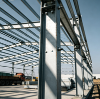 Atelier en structure métallique préfabriquée sans boulons, résistant à la corrosion, en acier léger, pour l'industrie lourde
