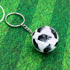 Llavero de Fútbol de Cuero al por Mayor, Ecológico, Impreso en 3D, Llavero de Club de Fútbol, Mosquetón de Goma Suave, Impresión UV, Balón - Product Image 5